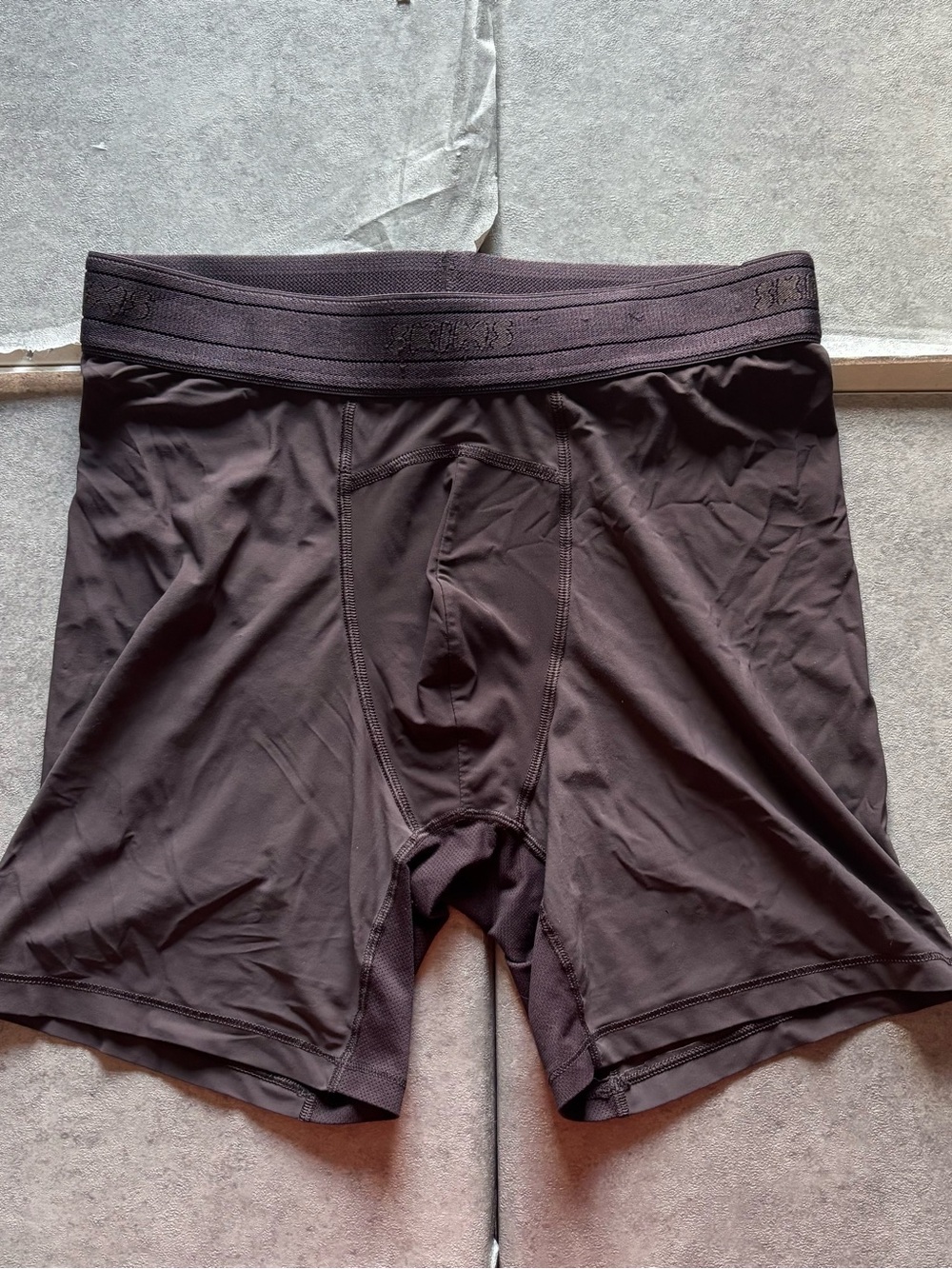 Skims 6 inch inseam mauve brown underwear
